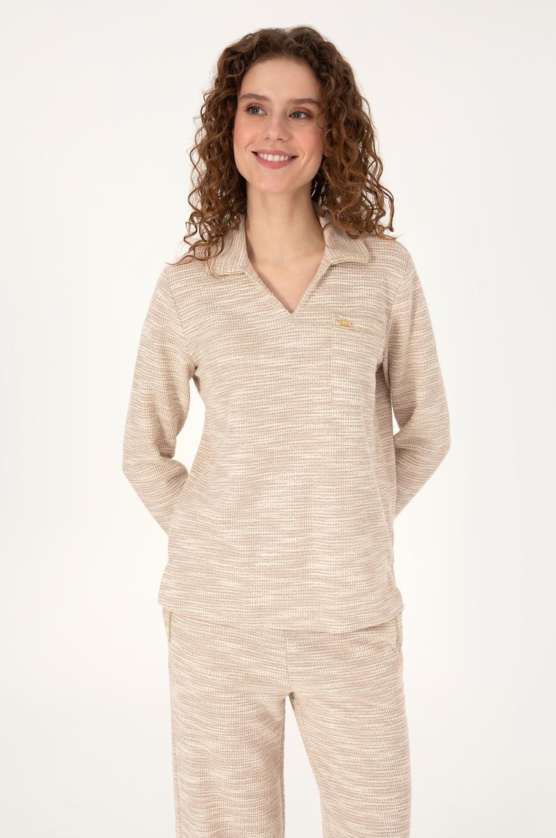 Kadın Krem Sweatshirt