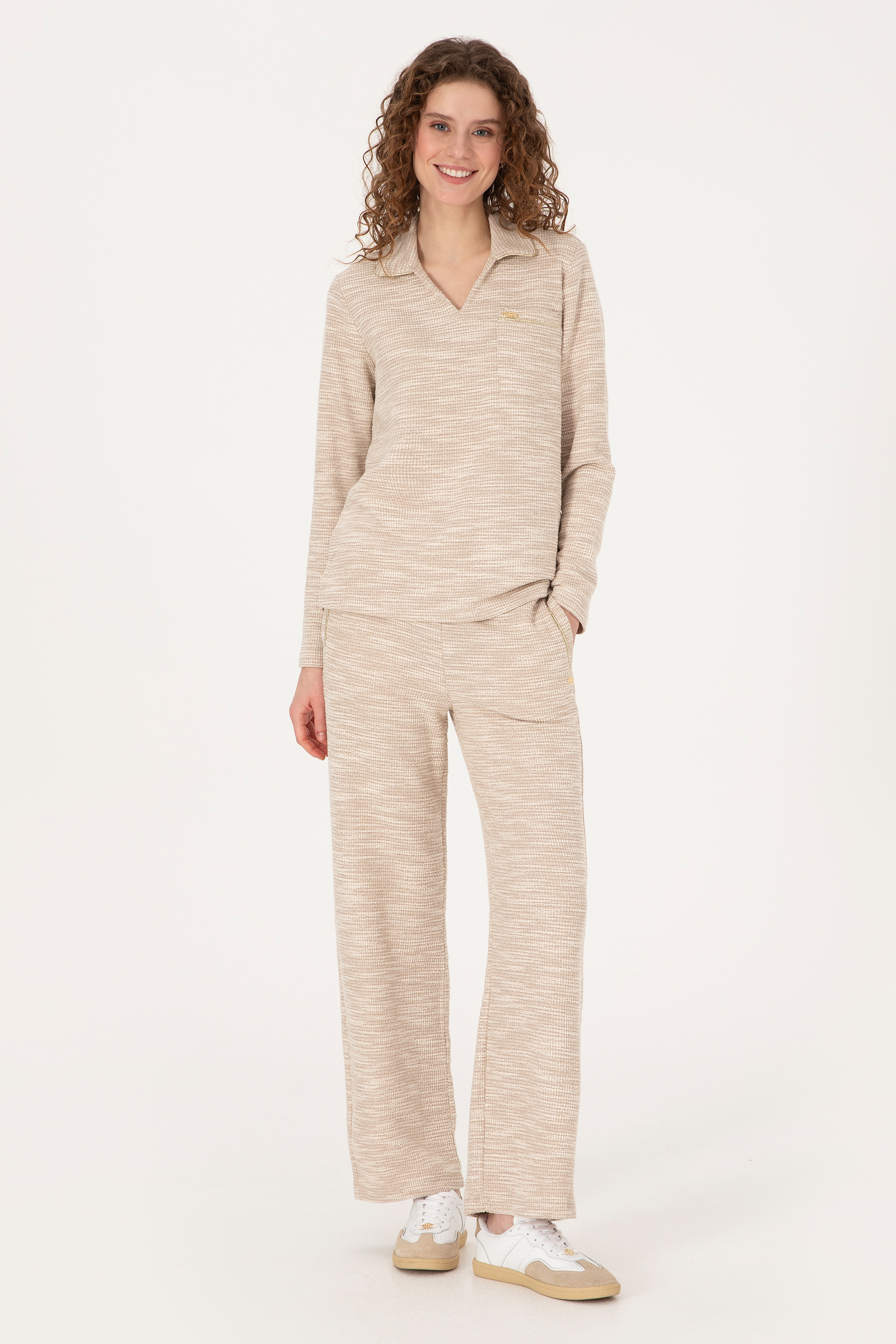 Kadın Krem Sweatshirt - 50309326007