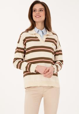 Kadın Taş Melanj Kazak - 50314790011