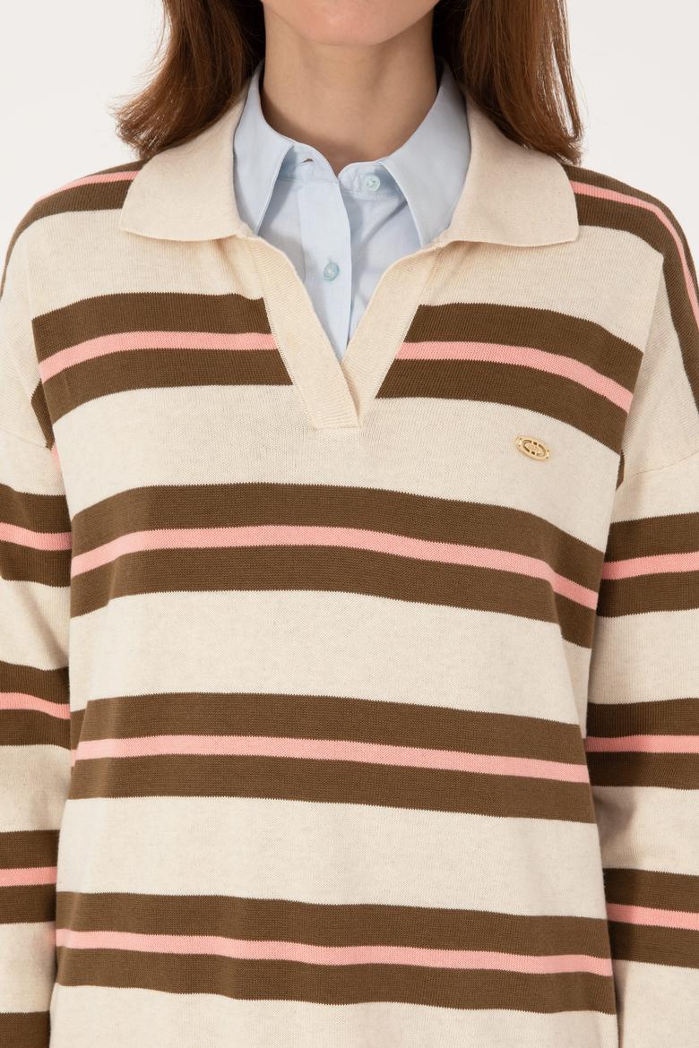 Kadın Taş Melanj Kazak - 50314790011