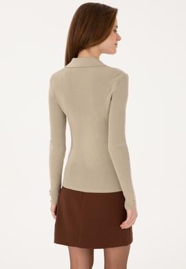 Kadın Açık Haki Kazak - 50317524020