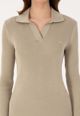 Kadın Açık Haki Kazak - 50317524020