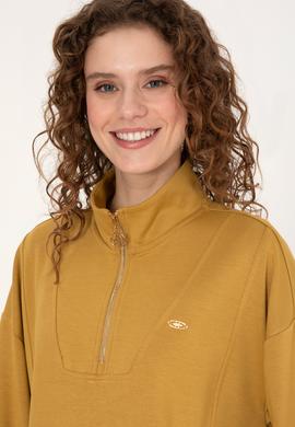 Kadın Hardal Sweatshirt - 50314221017