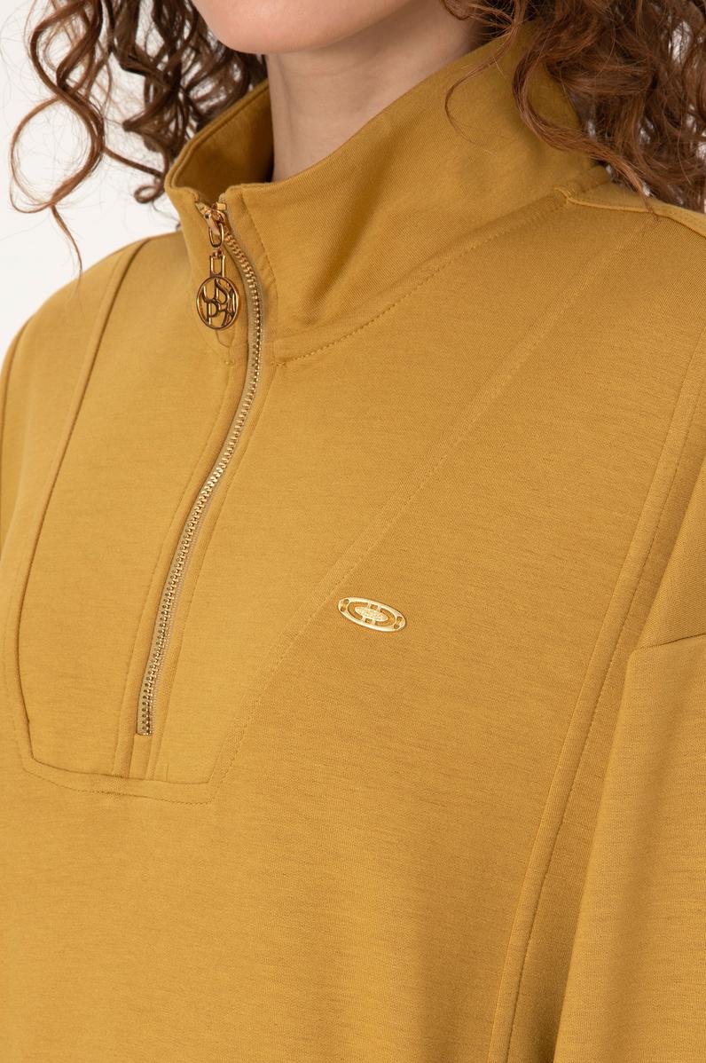 Kadın Hardal Sweatshirt