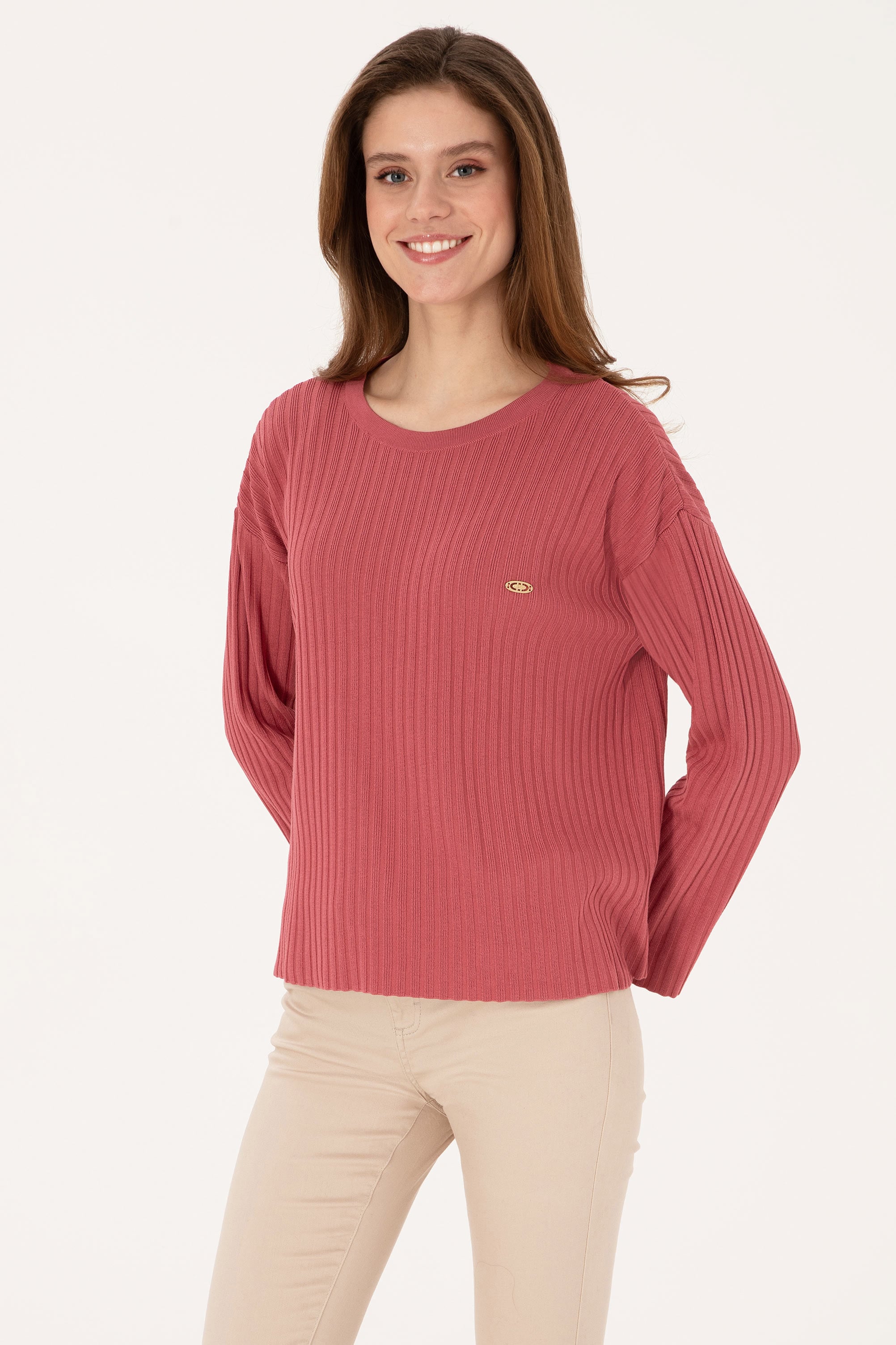 Kadın Pembe Kazak - 50314796001