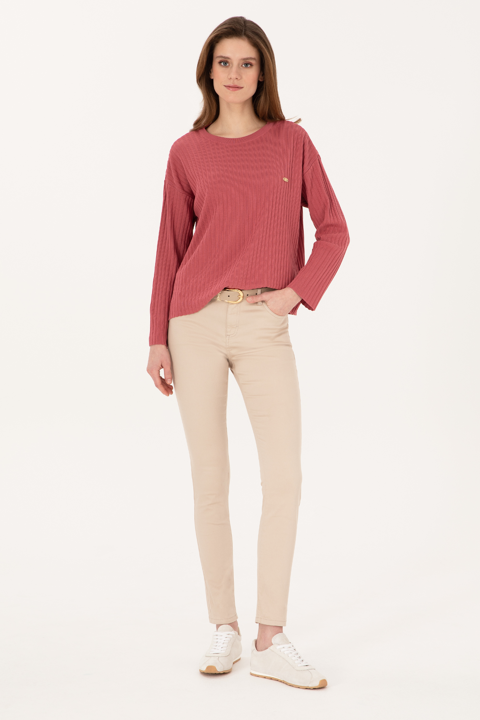 بافت Oversize زنانه یو اس پولو | U.S. Polo Assn. - تصویر 4