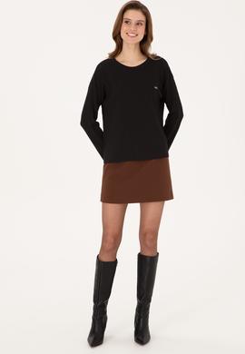 Kadın Siyah Kazak - 50314796012