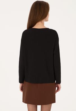 Kadın Siyah Kazak - 50314796012