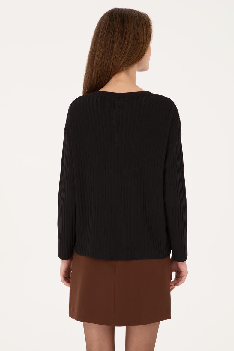 Kadın Siyah Kazak - 50314796012