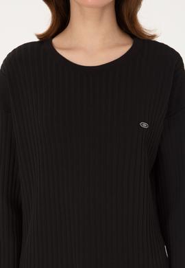 Kadın Siyah Kazak - 50314796012