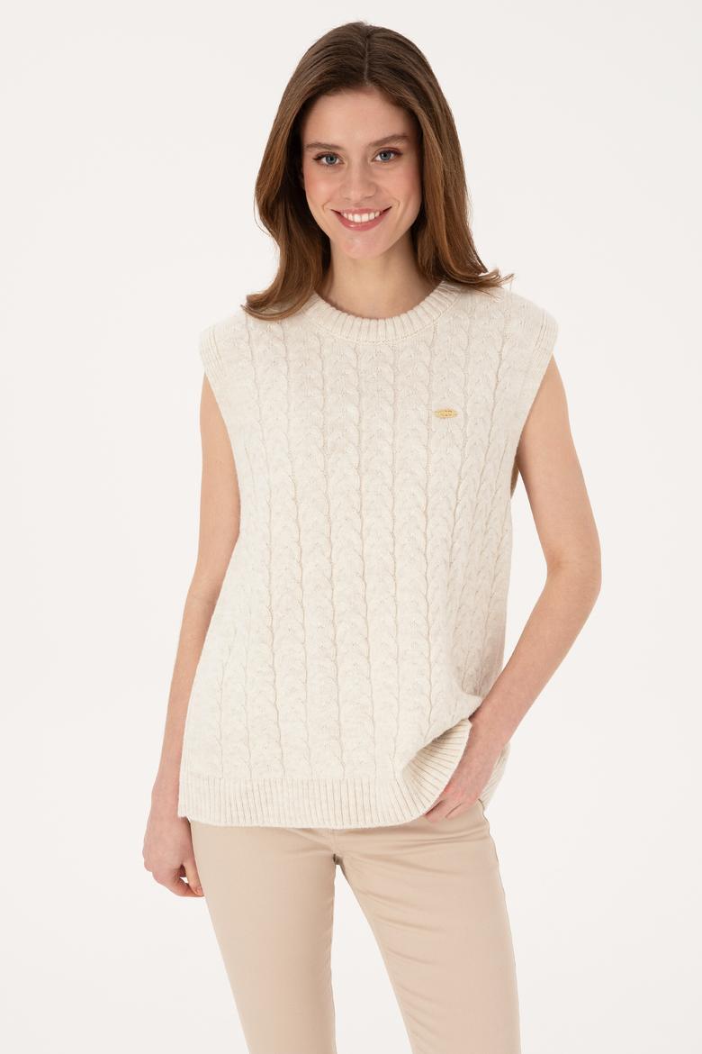 Kadın Krem Süveter - 50317560005