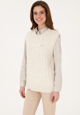 Kadın Krem Süveter - 50317560005