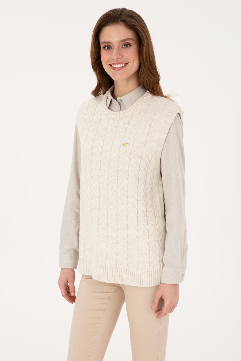 Kadın Krem Süveter - 50317560005