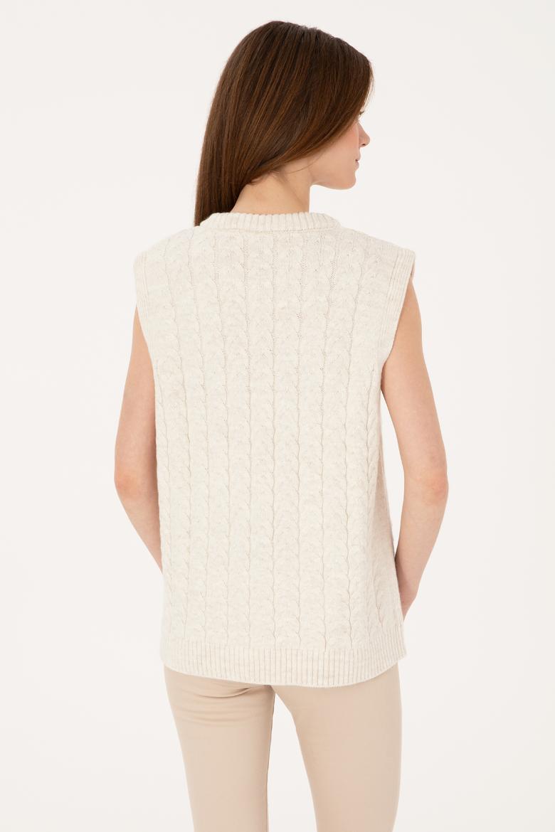 Kadın Krem Süveter - 50317560005