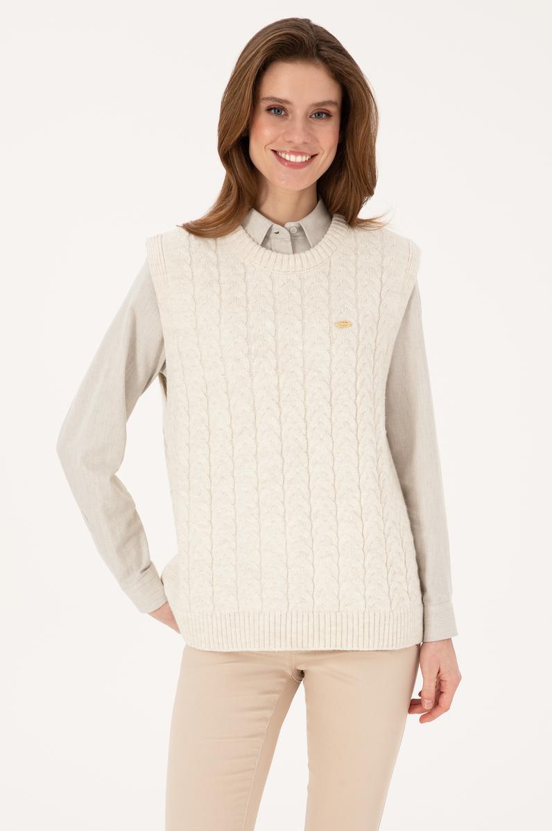 Kadın Krem Süveter