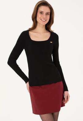 Kadın Siyah Kazak - 50314618004