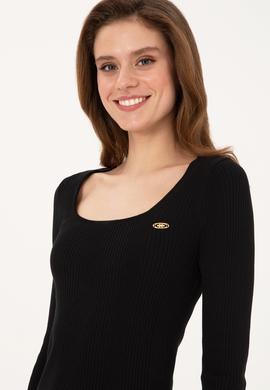 Kadın Siyah Kazak - 50314618004