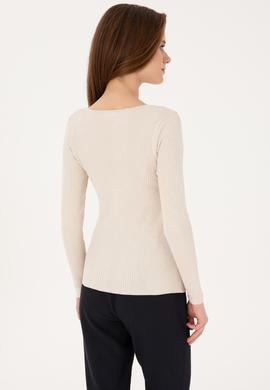 Kadın Krem Kazak - 50314618012