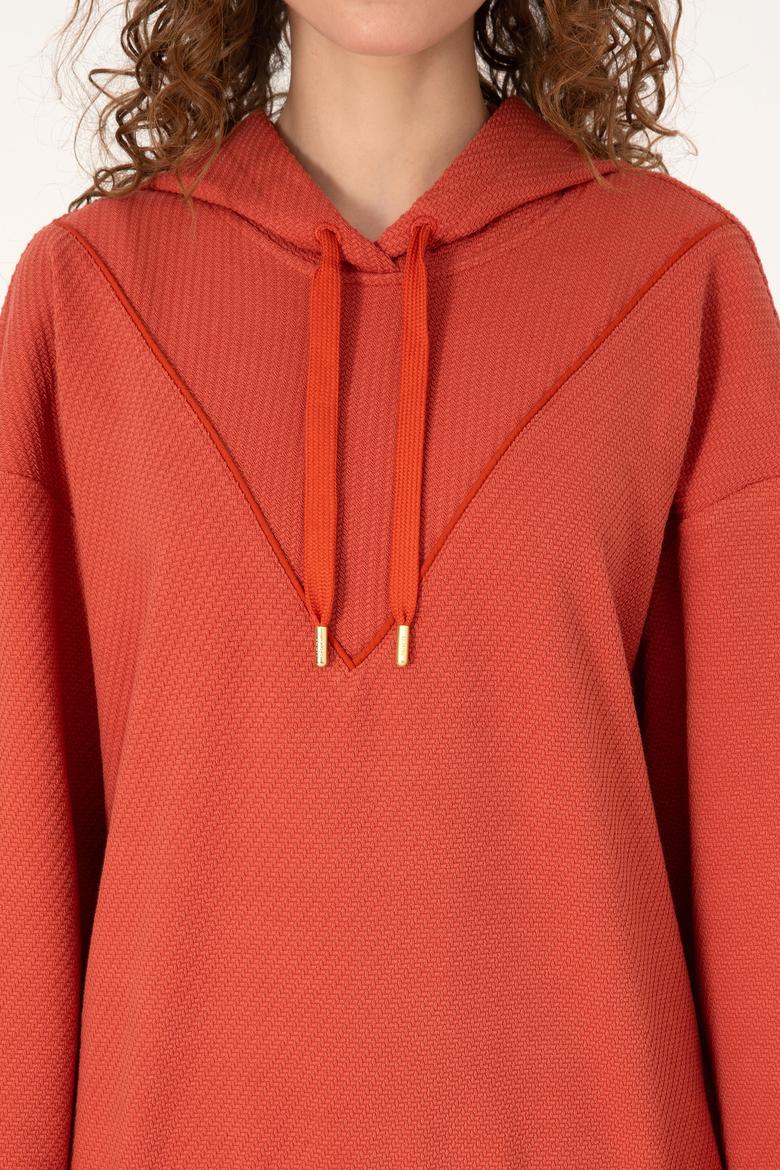 Kadın Gül Kurusu Sweatshirt - 50309464015