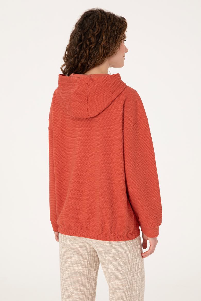 Kadın Gül Kurusu Sweatshirt - 50309464015