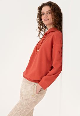 Kadın Gül Kurusu Sweatshirt - 50309464015