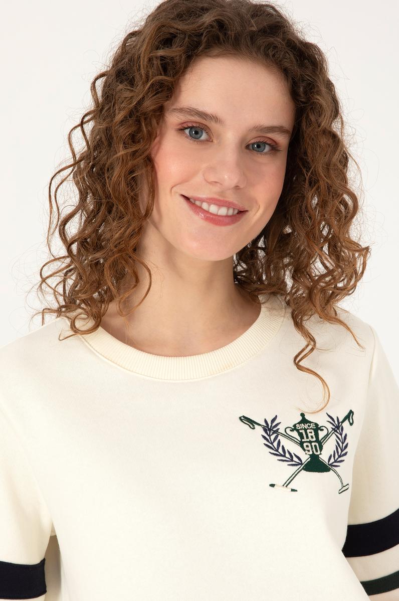 Kadın Krem Sweatshirt