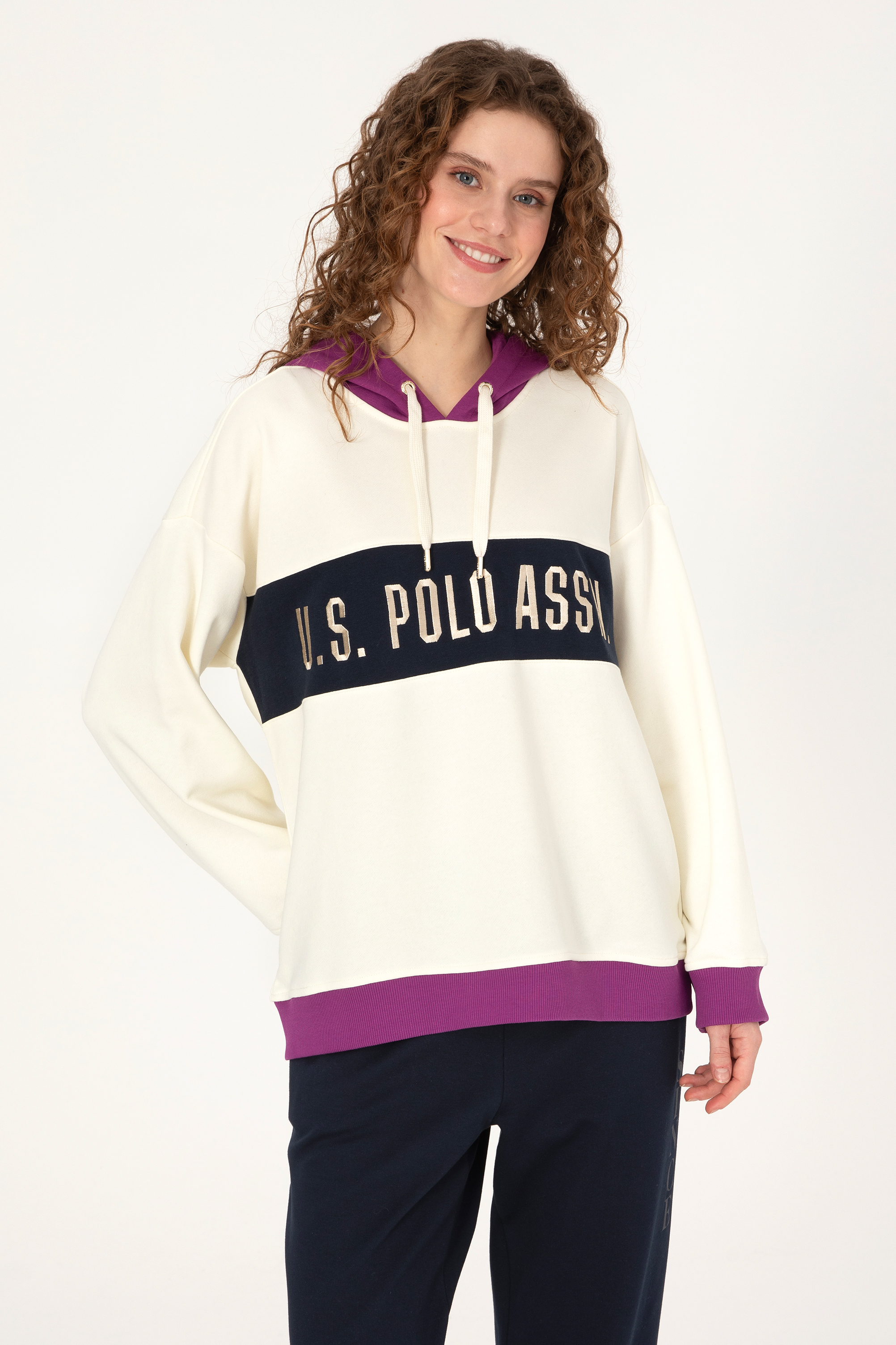 سویشرت Oversize زنانه یو اس پولو | U.S. Polo Assn. - تصویر 3