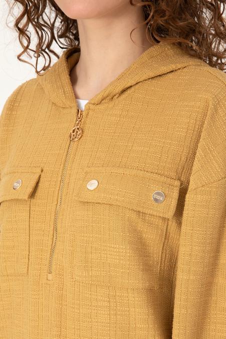 Kadın Hardal Sweatshirt