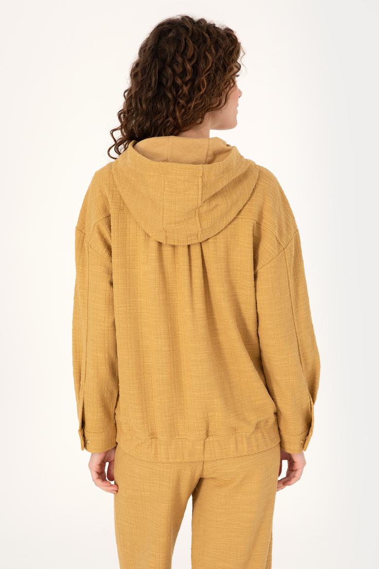 Kadın Hardal Sweatshirt - 50309475016