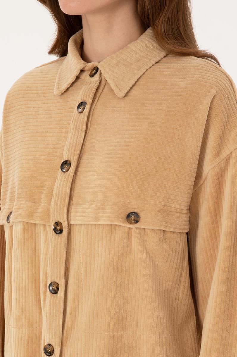 Kadın Kum Örme Gömlek