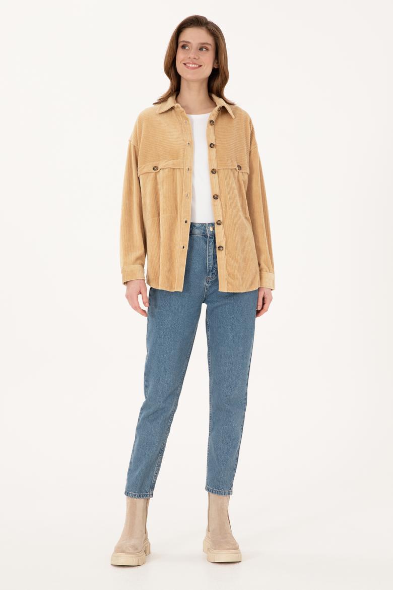 Kadın Kum Örme Gömlek - 50272140008