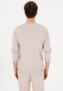 Erkek Regular Fit Bisiklet Yaka Taş Sweatshirt - 50315598019