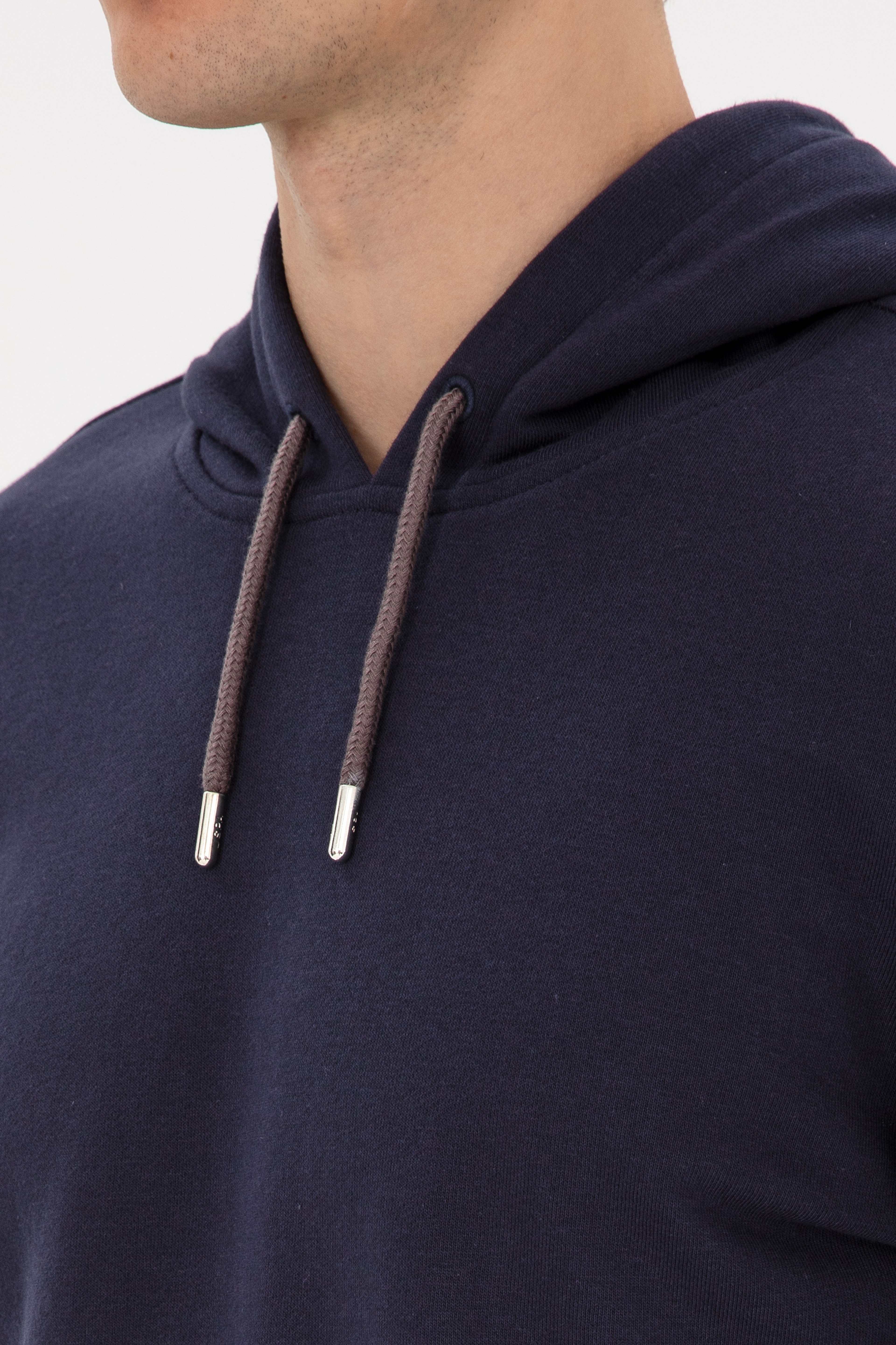 Erkek Regular Fit Kapüşonlu Lacivert Sweatshirt - Image 7