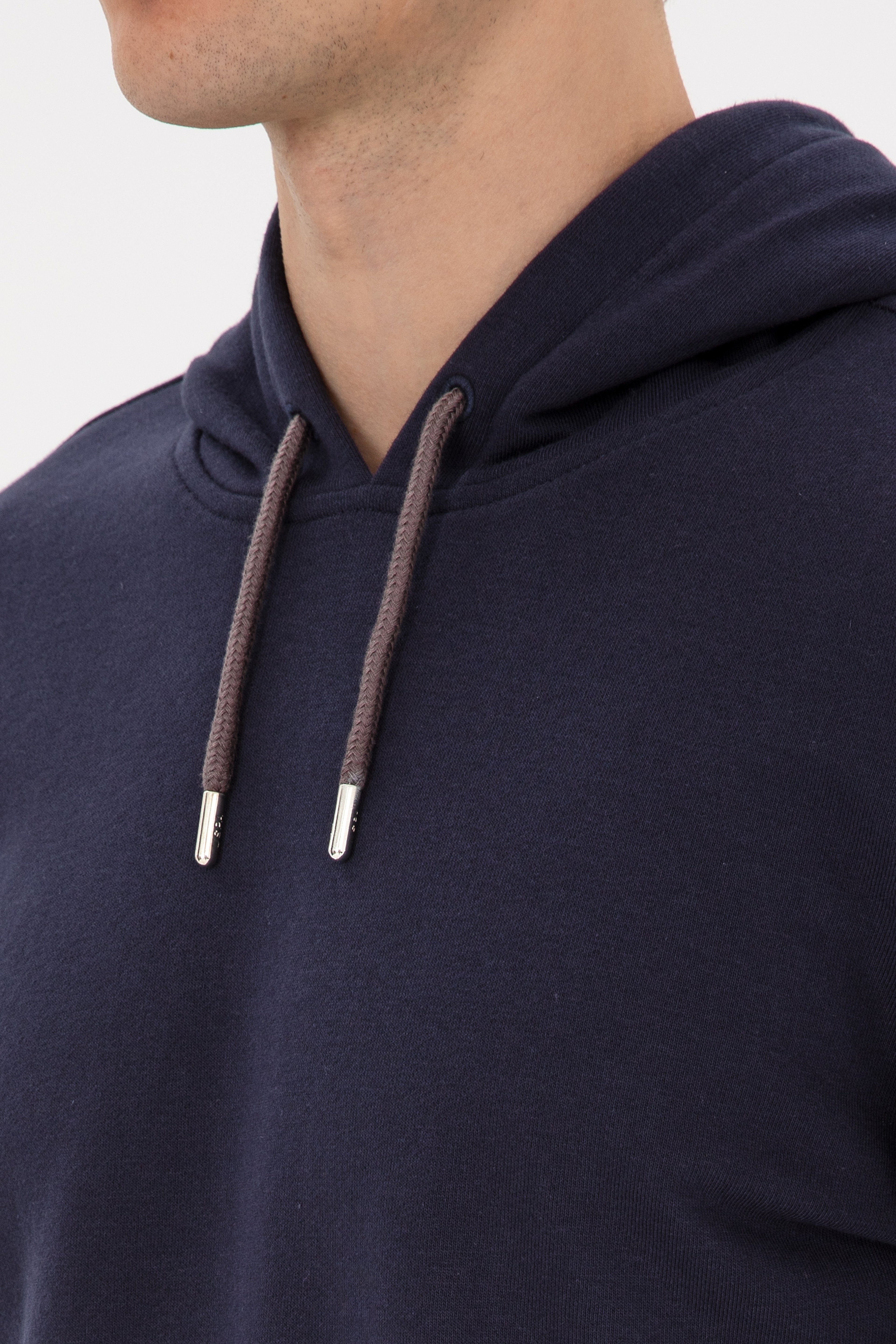 Erkek Regular Fit Kapüşonlu Lacivert Sweatshirt
