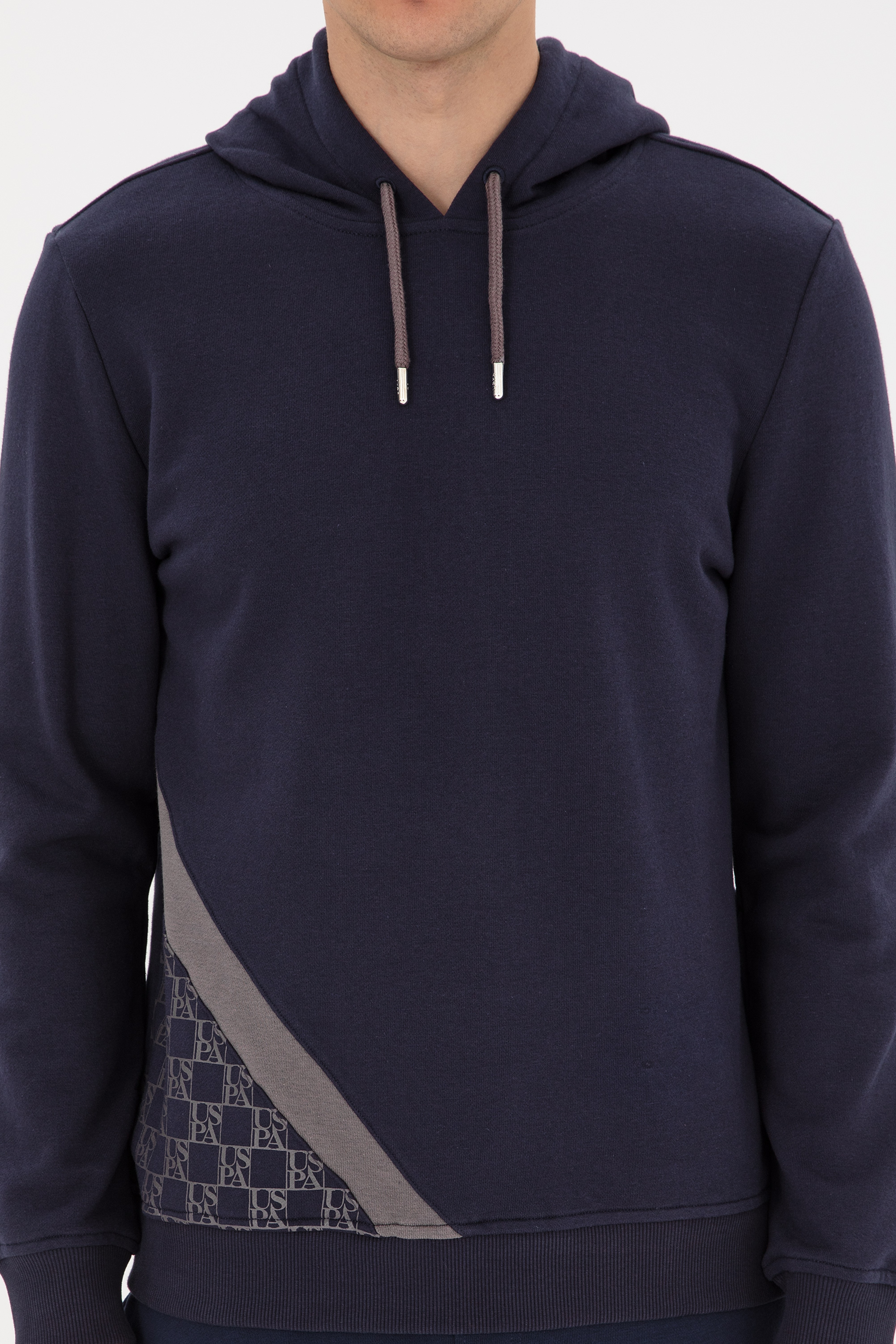 Erkek Regular Fit Kapüşonlu Lacivert Sweatshirt - Image 6
