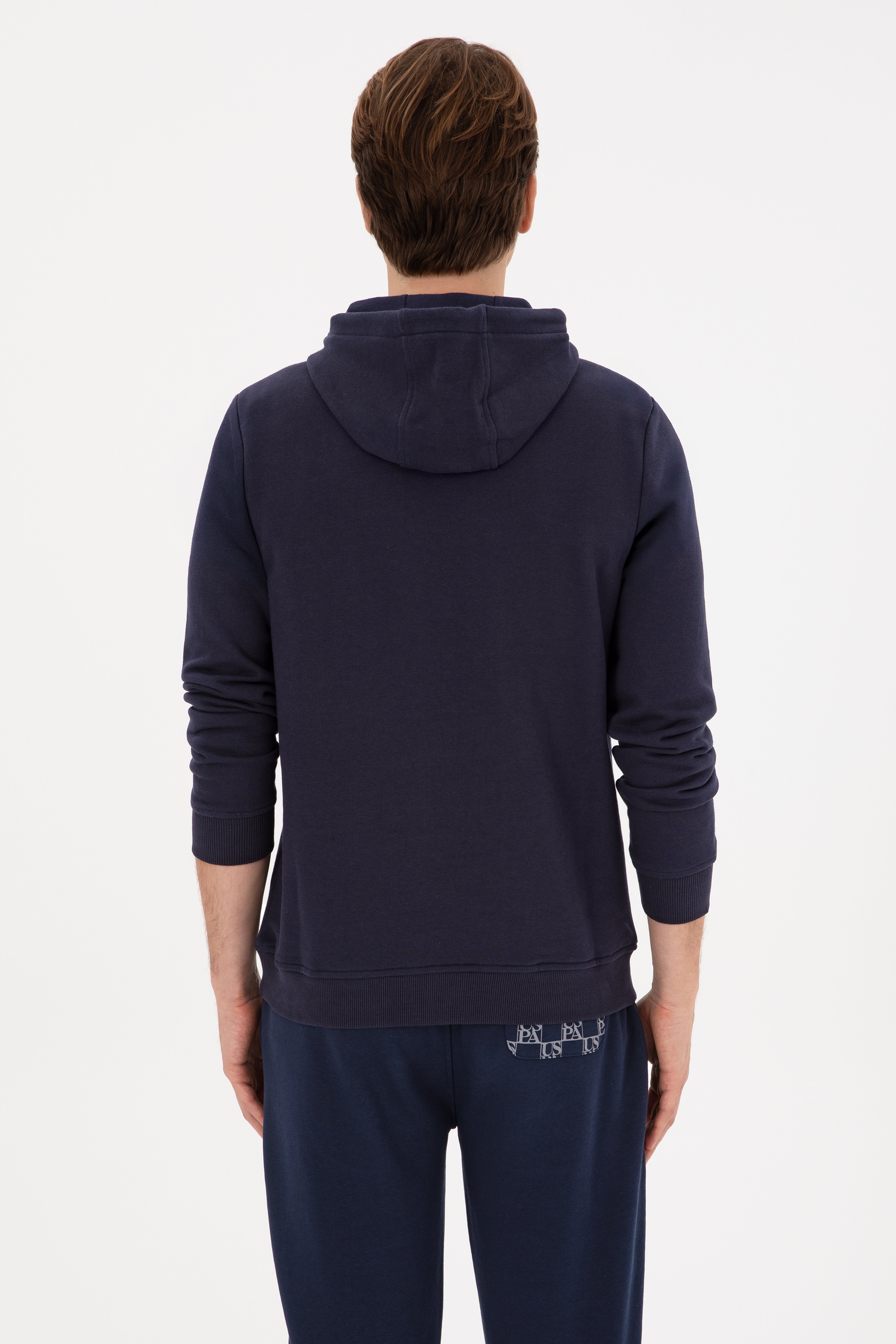 Erkek Regular Fit Kapüşonlu Lacivert Sweatshirt