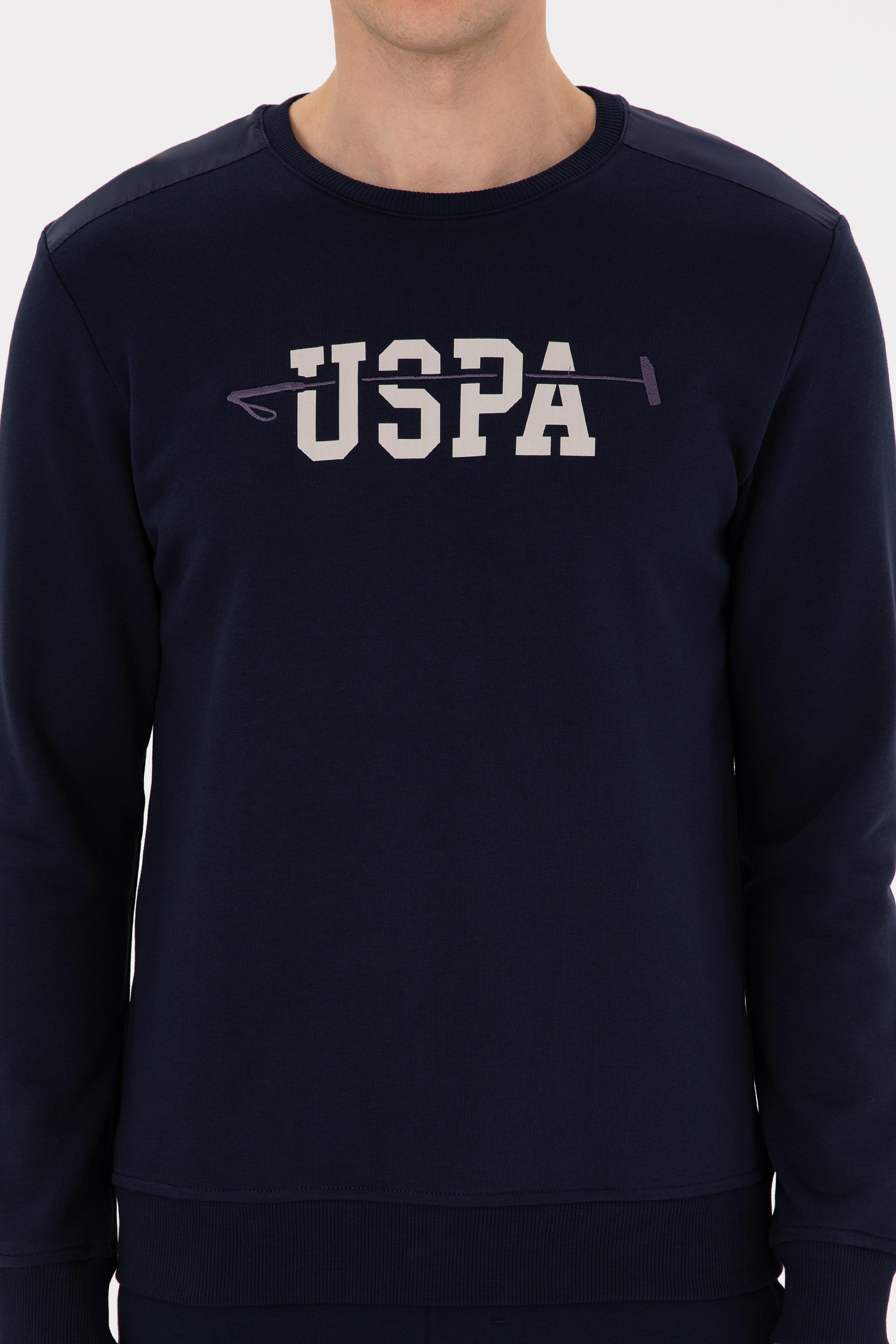 Erkek Regular Fit Bisiklet Yaka Lacivert Sweatshirt - Image 6