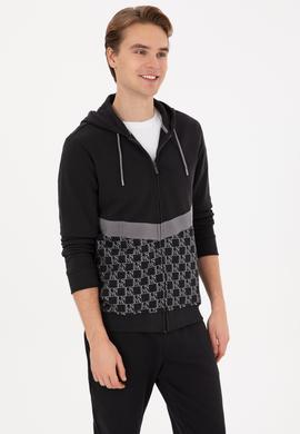 Erkek Siyah Örme Hırka - 50315668013