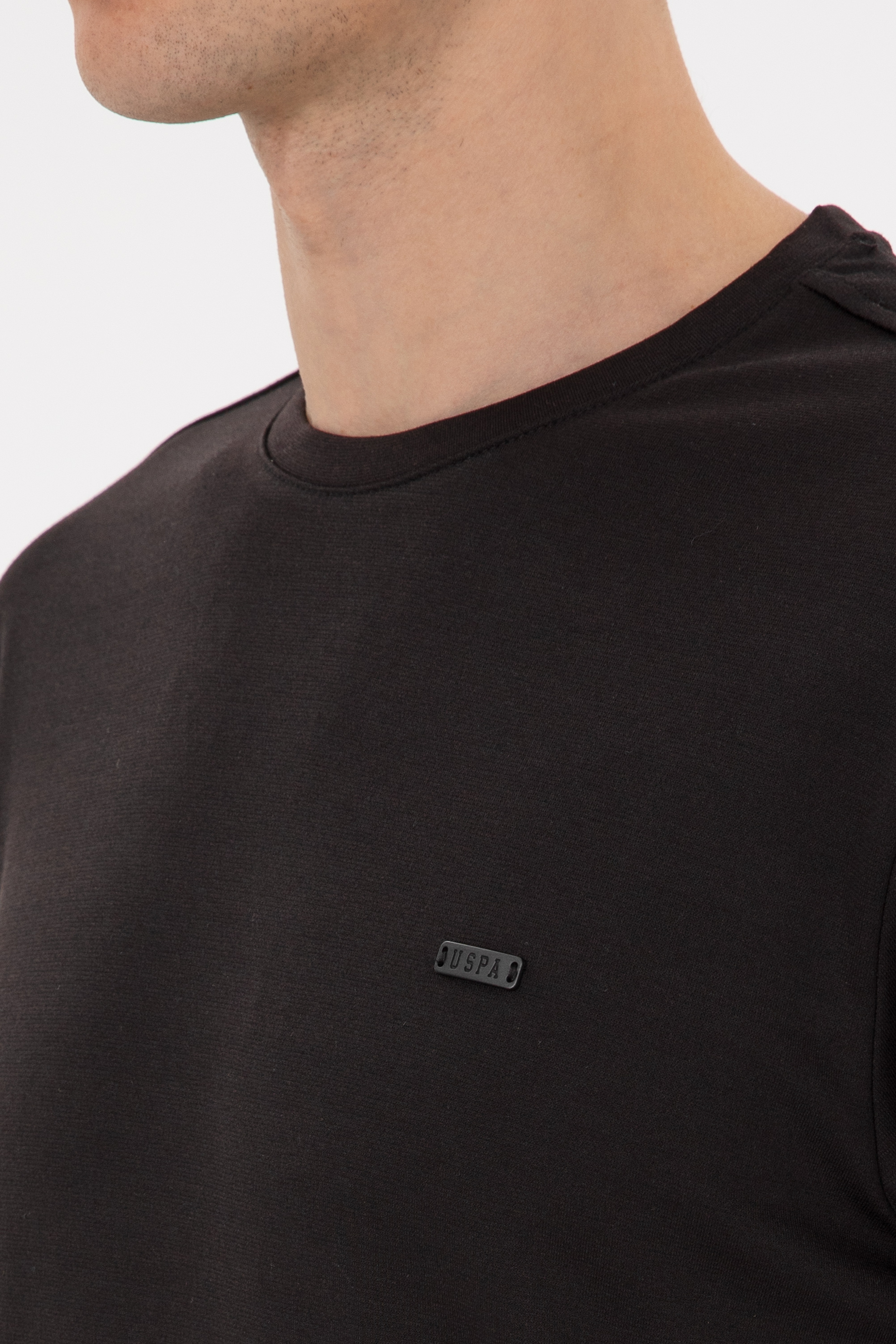 Erkek Regular Fit Bisiklet Yaka Siyah Sweatshirt - Image 7