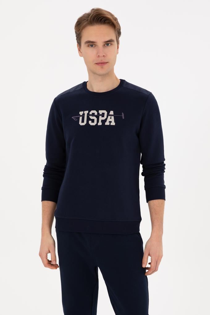 Erkek Regular Fit Bisiklet Yaka Lacivert Sweatshirt