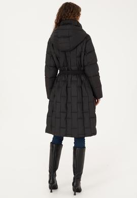 Kadın Siyah Kaban - 50308614022