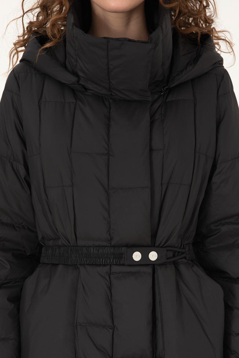 Kadın Siyah Kaban - 50308614022