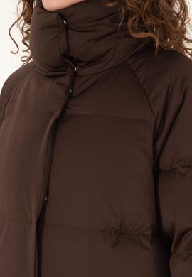 Kadın Koyu Kahverengi Kaban - 50308606011