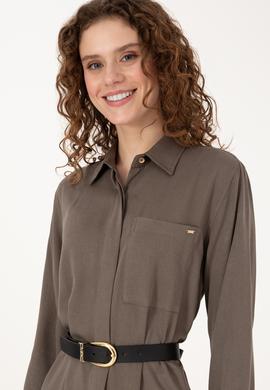 Kadın Vizon Dokuma Elbise - 50308530052