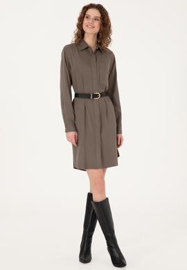 Kadın Vizon Dokuma Elbise - 50308530052