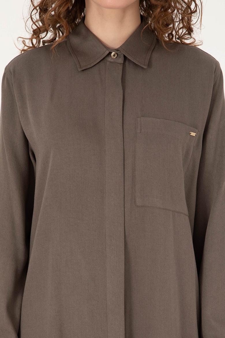 Kadın Vizon Dokuma Elbise - 50308530052