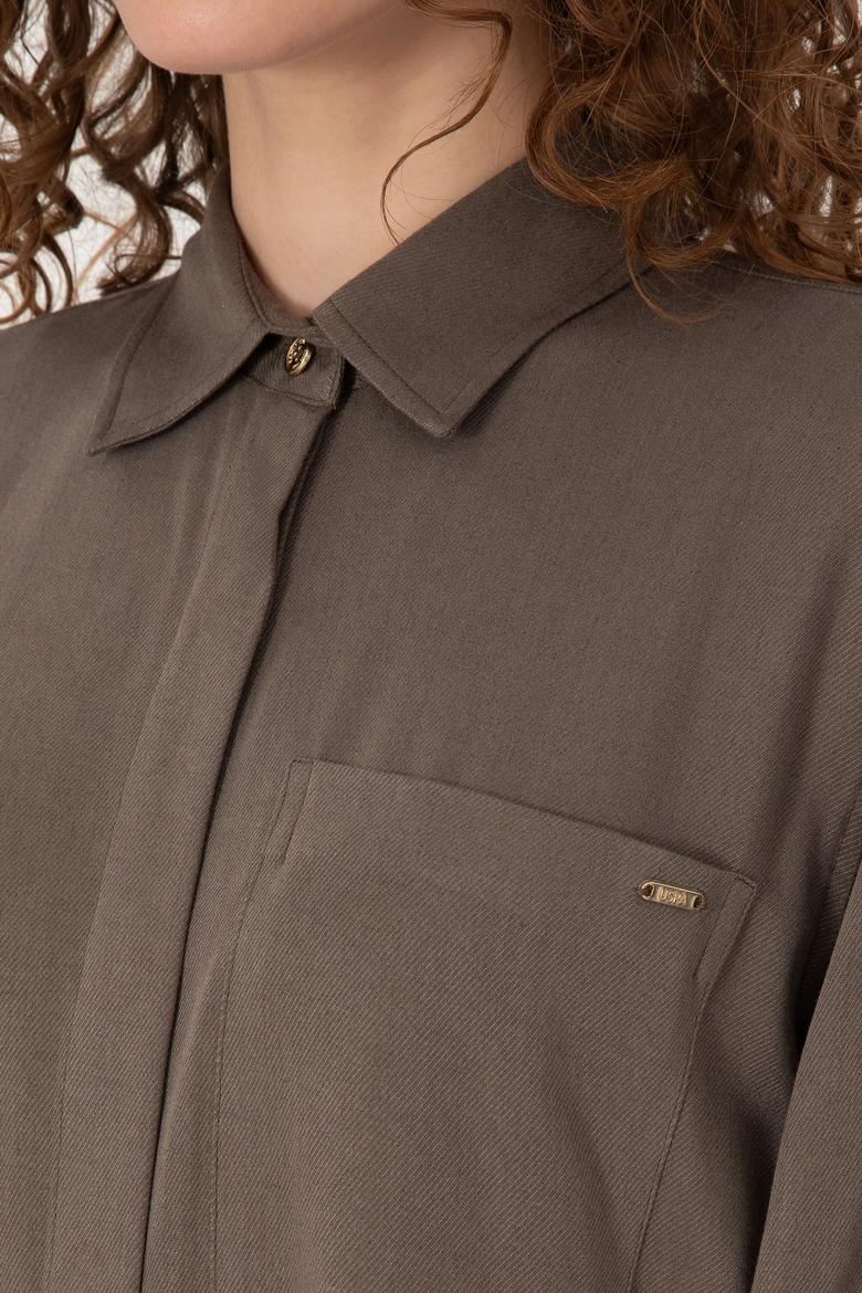 Kadın Vizon Dokuma Elbise - 50308530052