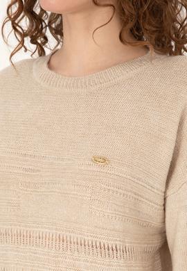 Kadın Taş Melanj Kazak - 50309672029