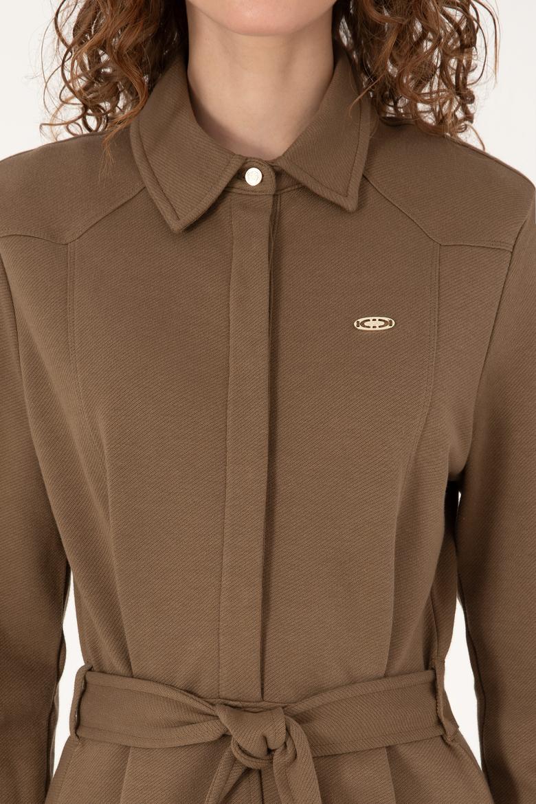 Kadın Haki Örme Elbise - 50309458006