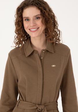 Kadın Haki Örme Elbise - 50309458006